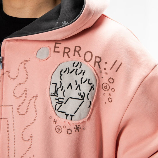 Burned Out Reversible Zip