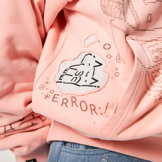 Burned Out Reversible Zip