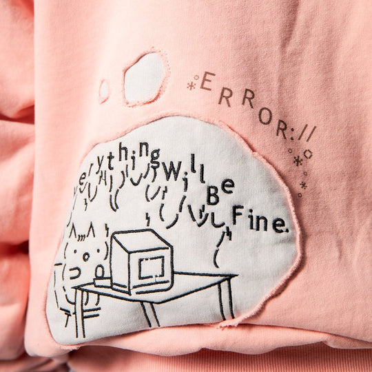 Burned Out Reversible Zip