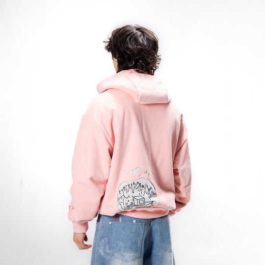 Burned Out Reversible Zip