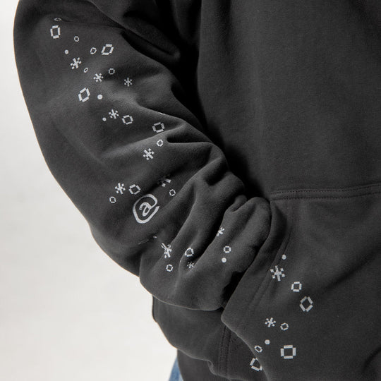 Burned Out Reversible Zip