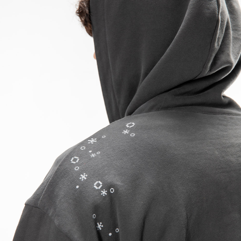 Burned Out Reversible Zip