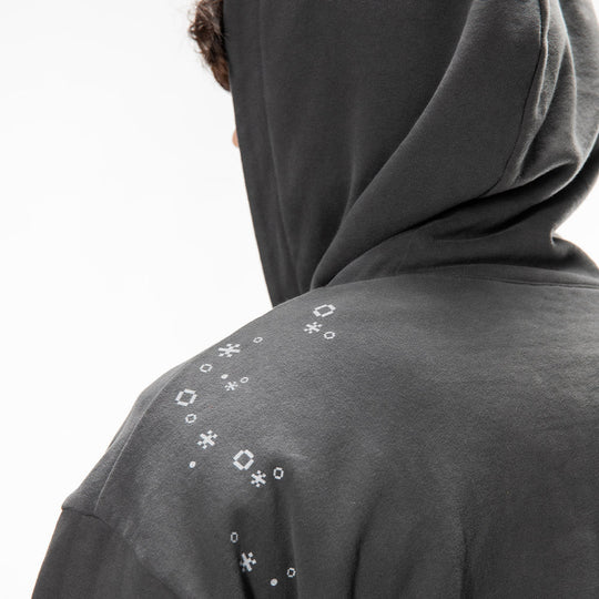 Burned Out Reversible Zip