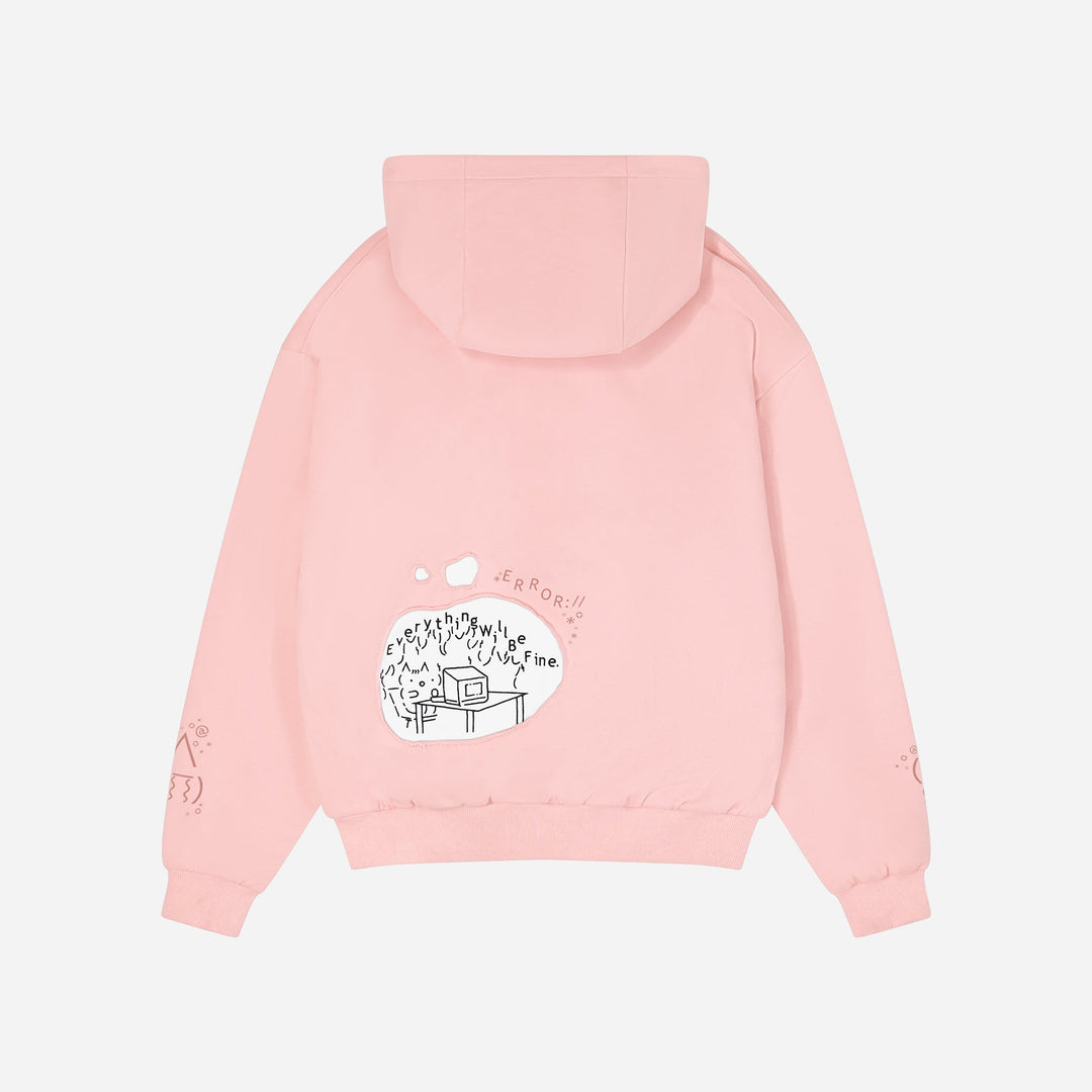 Burned Out Reversible Zip