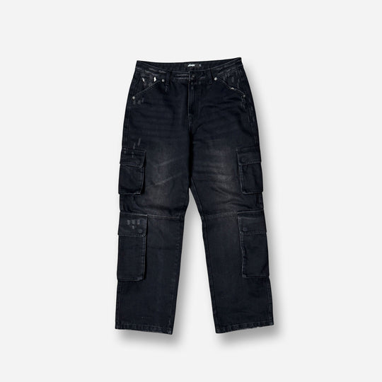 Distressed Cargo Denim