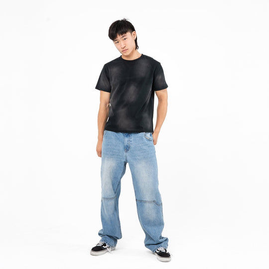 Slim Crop T-Shirt / Sun Fade Black