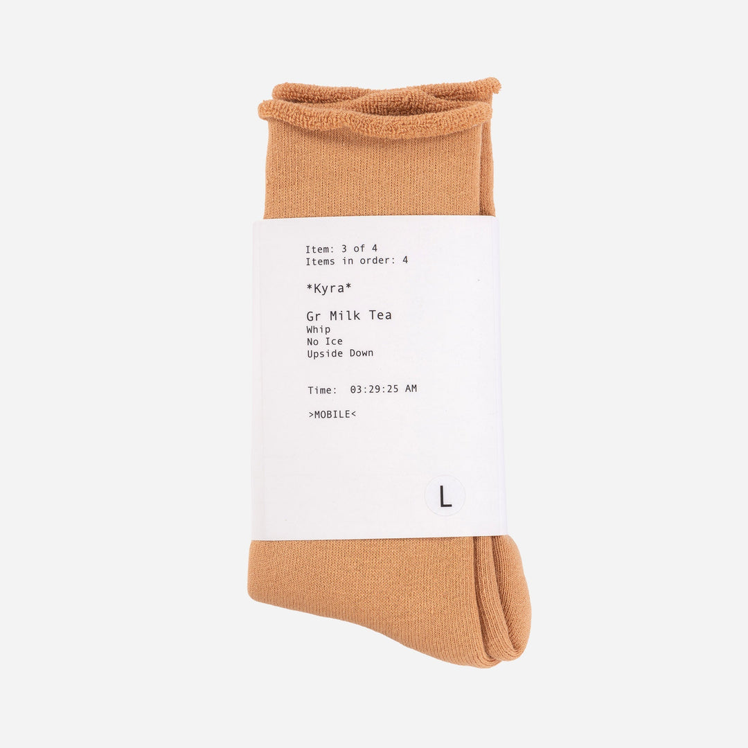 Bakery Socks (Milk Tea)